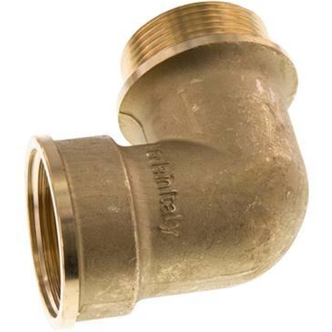 G 1 1/2'' F/M Messing L-Fitting 90graden 16 Bar - FL2E-FM-B-112G