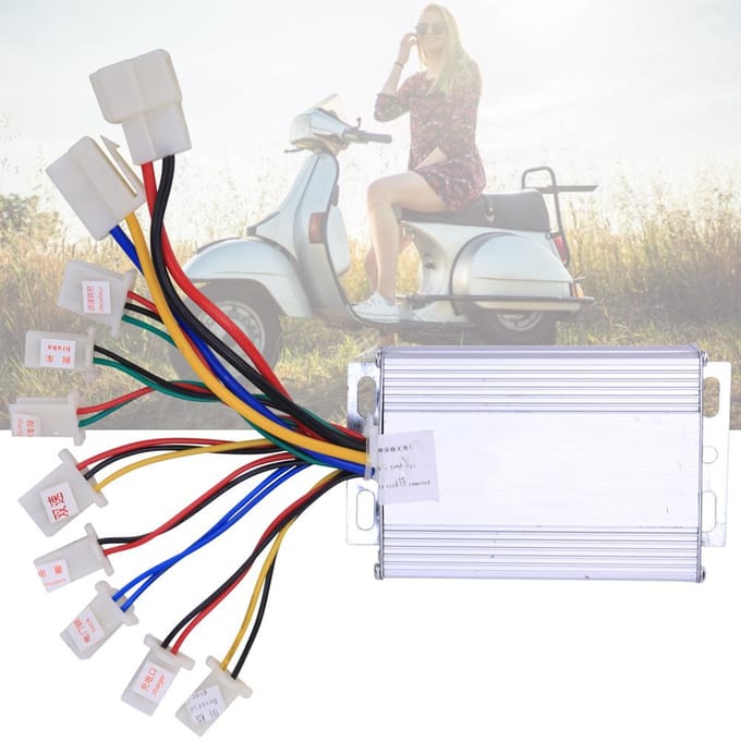 36V 500W Elektrische Fiets Geborstelde Controller Fiets Scooter Snelheidsregelaar E-Bike Accessoires white