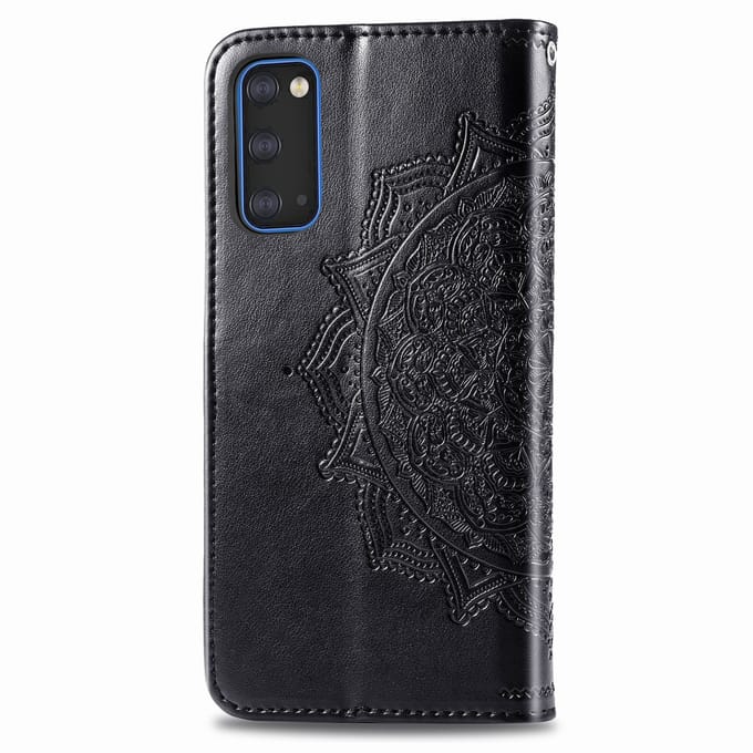 Mandala Bookcase voor de Samsung Galaxy S20 - Zwart