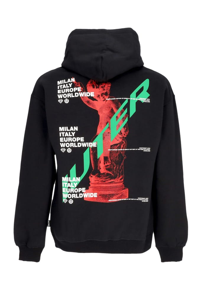 Cupido-hoodie heren zwart