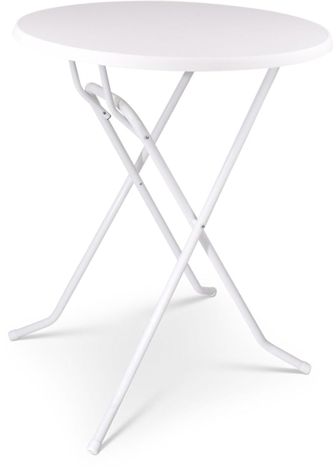 Statafel / Hangtafel Wit Ø 85 cm – Inklapbaar, Horeca Kwaliteit