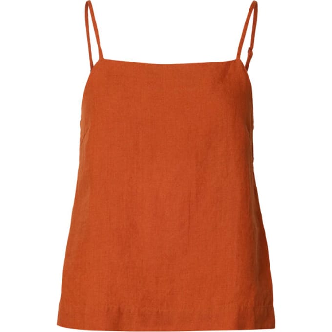 Selected Femme slflinna linen strap top b 16101388 potters clay