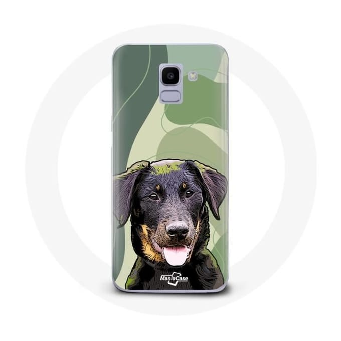 Coque pour Samsung Galaxy A8 2018 Beauceron Noir Race de chiens
