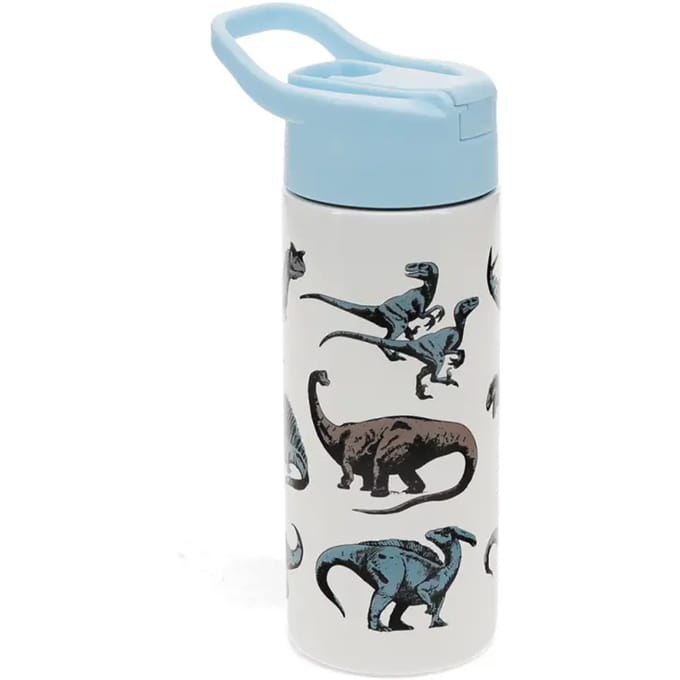 Drinkfles roestvrijstaal met drinktuit dino / dinosaurus van Rex London