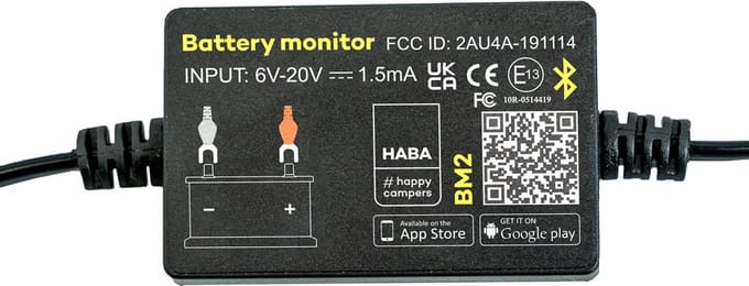 Bluetooth Batterij Monitor [6-20V] [AGM-LITHIUM] APP BEDIEND [HABA]