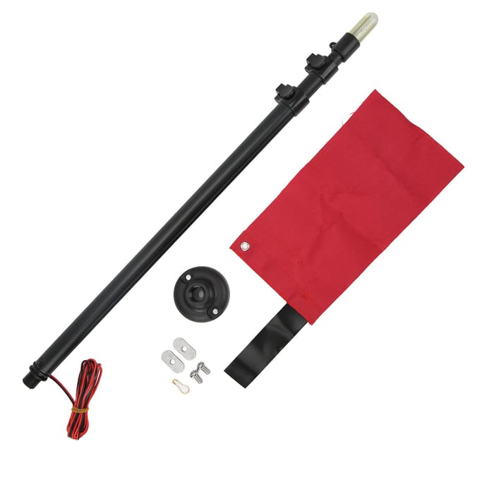 Kits de Lumières de Sécurité pour Canoë Lampe Étanche pour Bateau Marin Accessoires de Canoë red