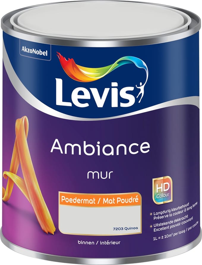 Levis - Ambiance Mur Poedermat - Magma - 1 L