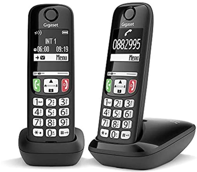 Draadloze Telefoonset met 2 Handsets en Groot Scherm