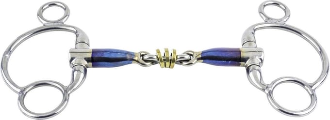 Pessoa paardenbit Trust Sweet Iron 2,5 Eggbutt Brass Ring 16