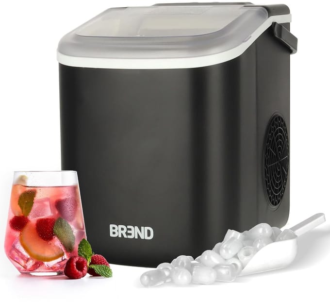 IJsblokjesmachine met Schep - Draagbare IJsmaker - Snel Koude Drankjes - Twee Formaten IJsklontjes