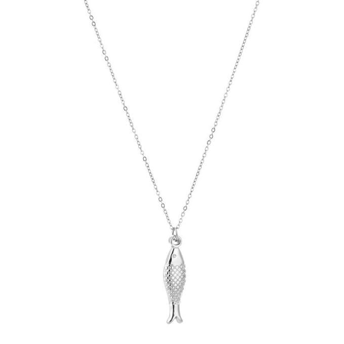 Bijoutheek Collier Vis Fijn Zilverkleurig