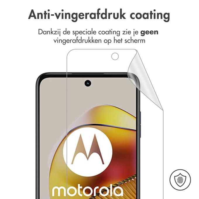imoshion Screen Protector - Geschikt voor Motorola Moto G73 - Screenprotector Folie 3 Pack