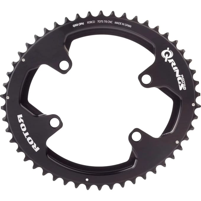 Rotor Aldhu Kettingblad 110x4 - ovaal - 52T - racefiets - aluminium