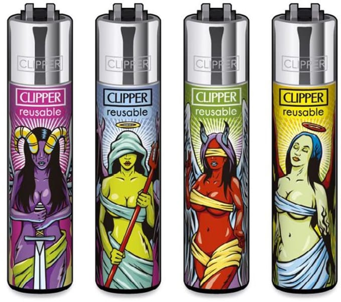 Clipper aansteker - ANGEL VS DEMONS - CP11 (4 stuks)