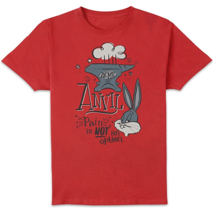 Looney Tunes ACME Anvil Men's T-Shirt - Red - S