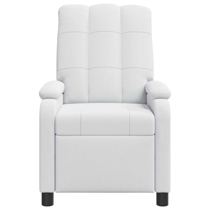 vidaXL - Recliner - Wit - Stof