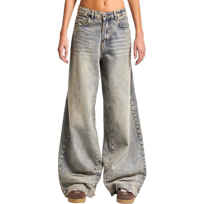 It's Basic - Wide Mid Rise Jeans