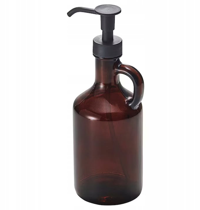 Merkloos Hand Matige Zeepdispenser 380ml - Beige/Zwart