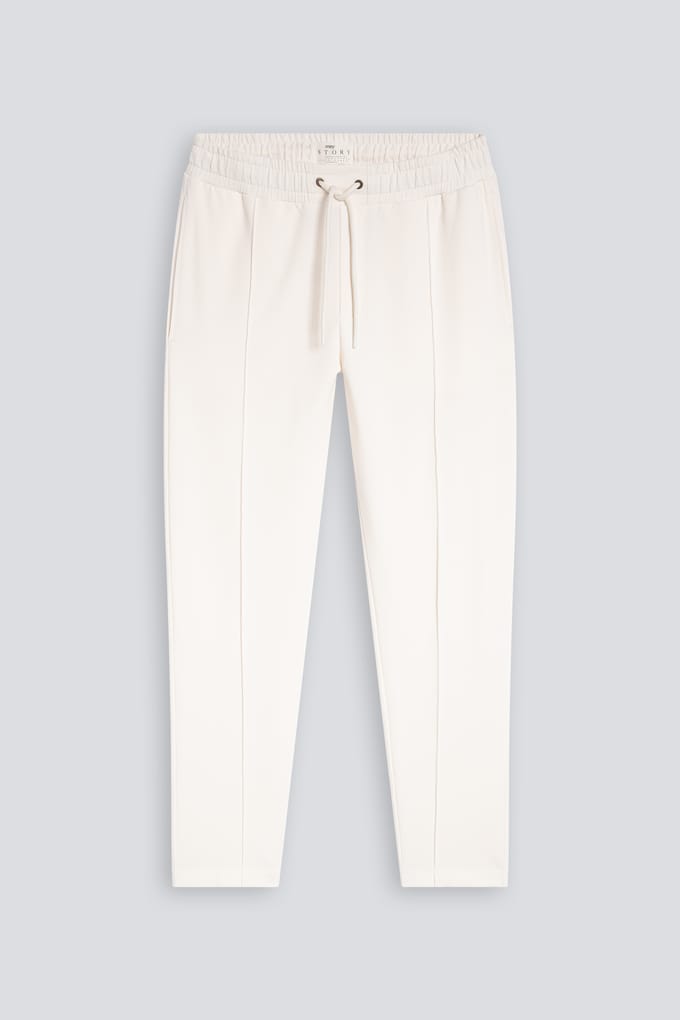 Track pants Serie Felpa Stretch Whisper White