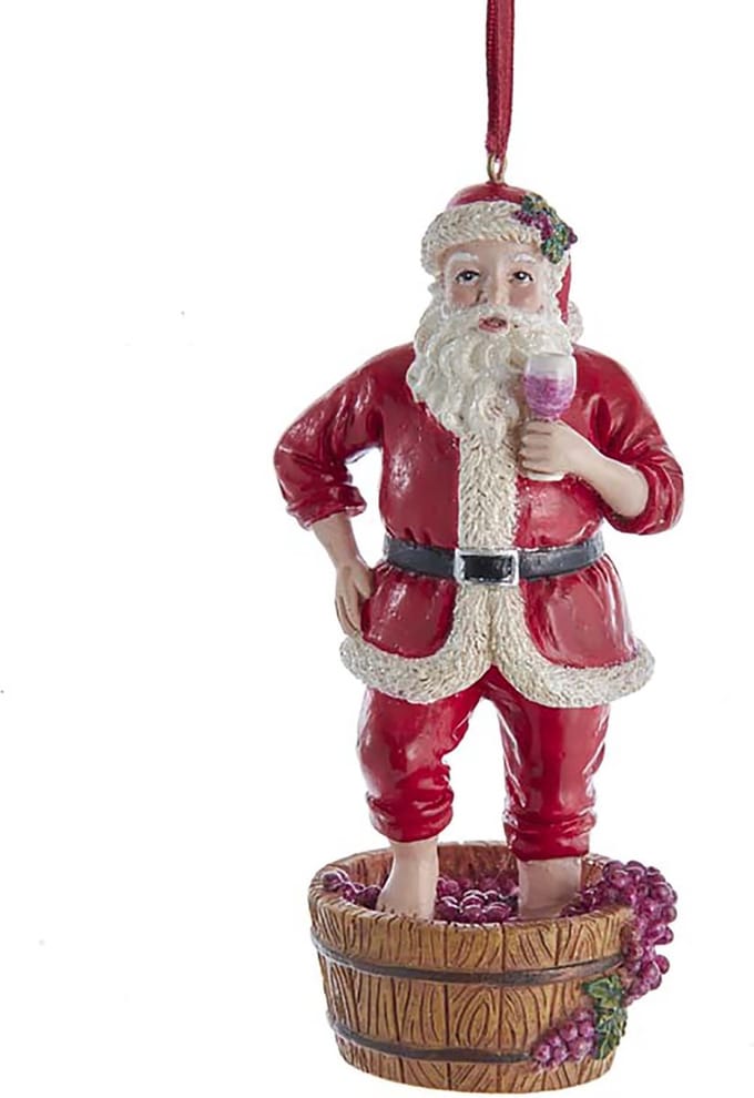 Wine kunststof h12 cm Ornament kerstbal VIII Kurt S. Adler