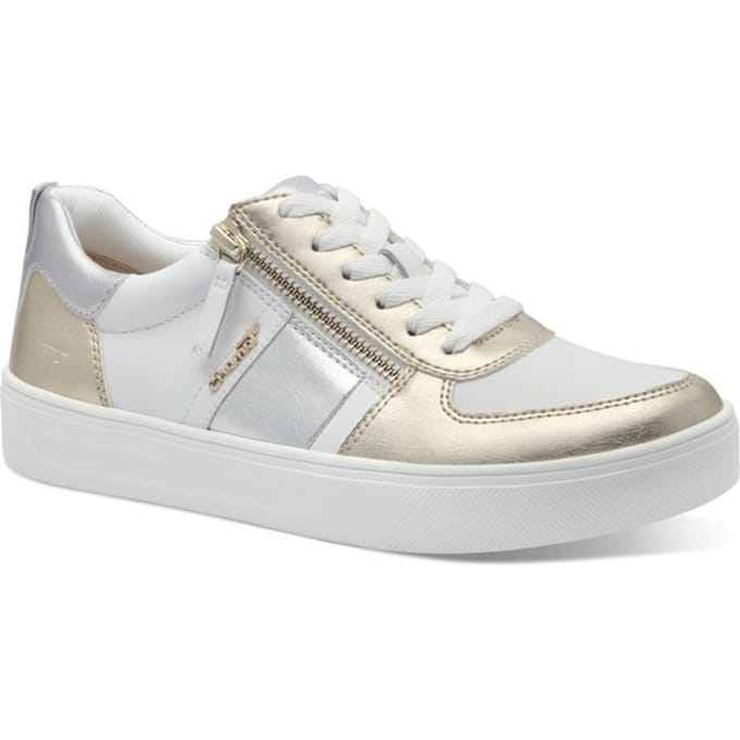 Tamaris - maat 40- COMFORT Essentials Dames Sneakers - GOLD-SILVER