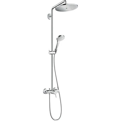Hansgrohe Croma select s Showerpipe - 280 - 1jet - met eengreeps mengkraan - hoogglans chroom
