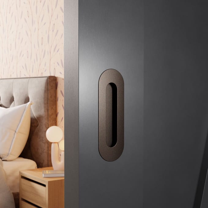 Schuifdeurkom - Dark Brons Kleur - RVS - GPF - GPF0716.A1C Dark blend 150x50mm
