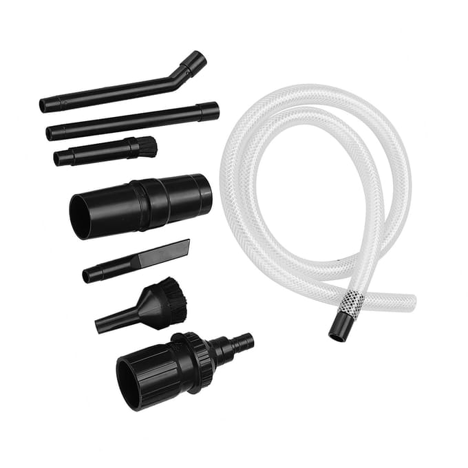 9 stuks/set Mini Micro Tool Auto Voertuig Reinigingsset Universele Stofzuiger Opzetstukken white