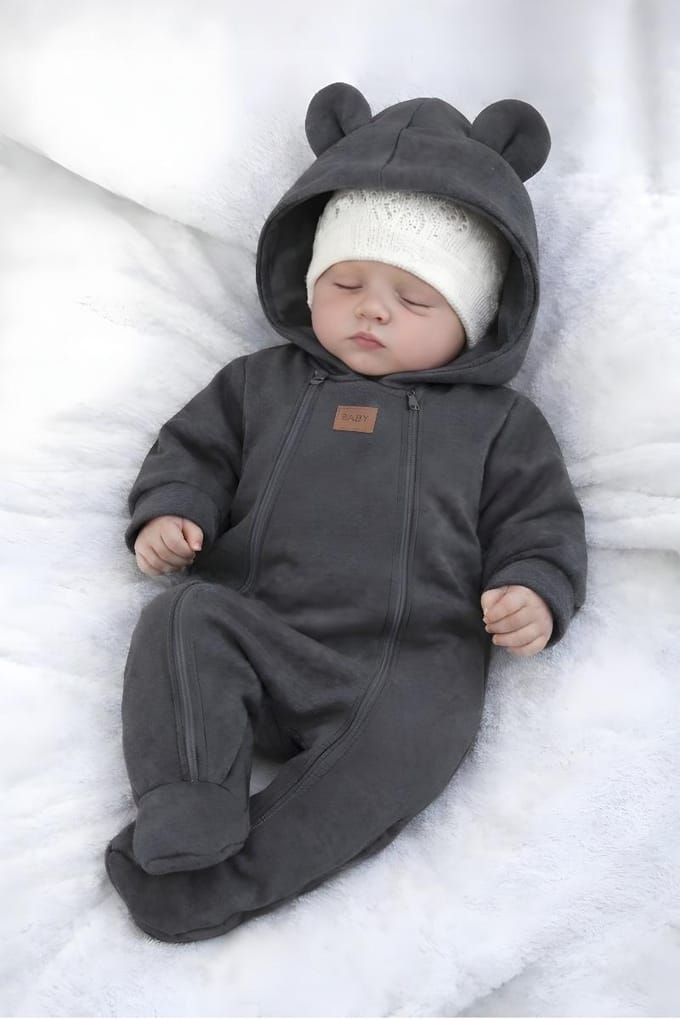 Dartomik - Baby Jumpsuit - Voorjaar/Herfst - Antraciet