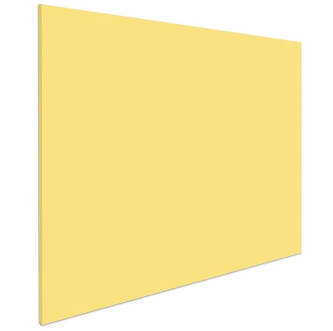 IVOL Whiteboard zonder rand - 100x200 cm - Soft Yellow - Magnetisch - Frameless