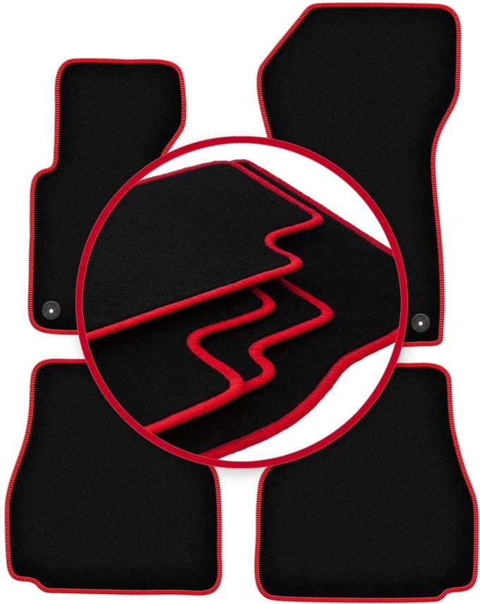 CARLUX-RED automatten voor: BMW 3 E36 cabriolet (1993-2001)