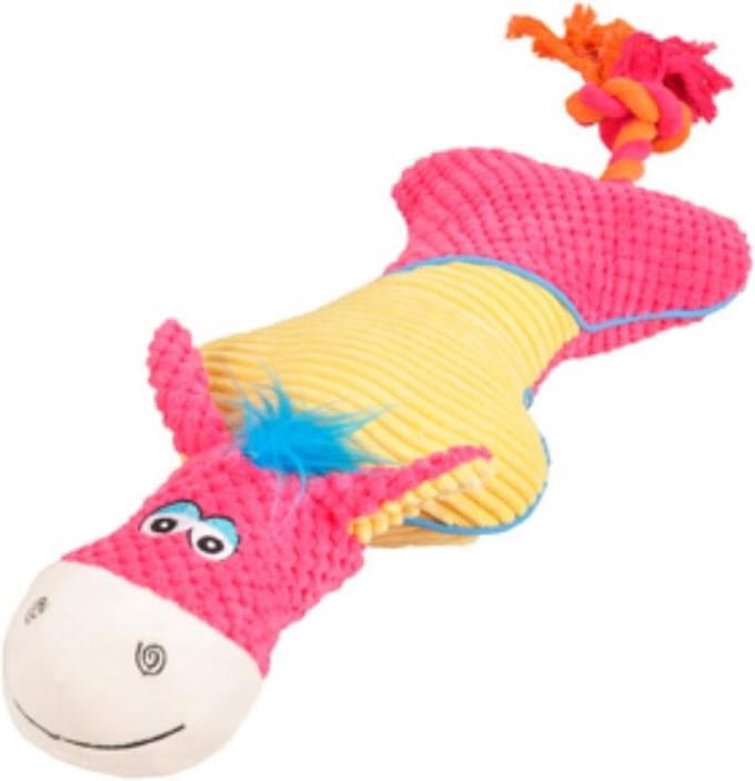Flamingo-Hondenspeelgoed-Ezel-Roze-39x16x7cm