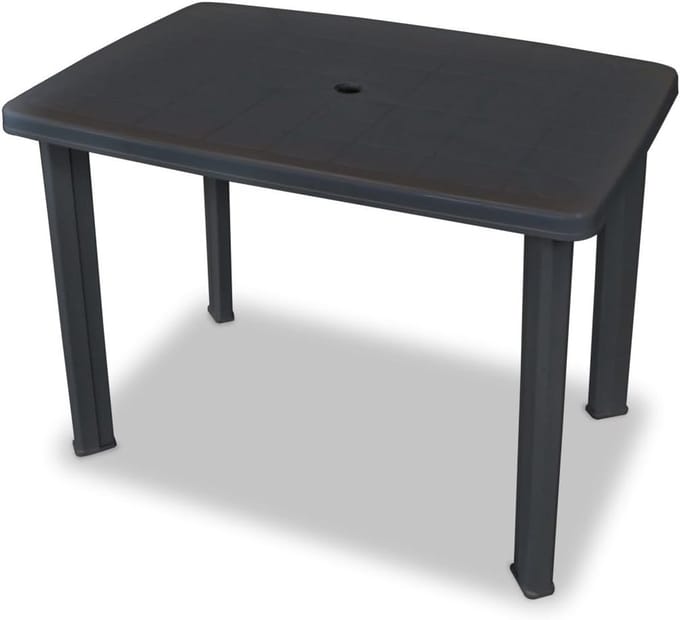 Tuintafel - Buitenmeubel - Terras Genot - Stijlvol Design - 70x100cm - Antraciet