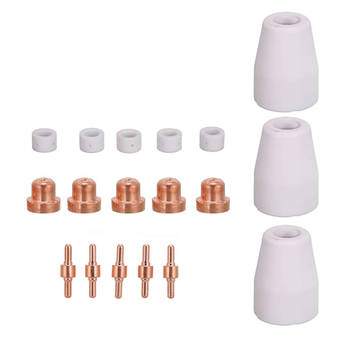 Consommables de coupeur plasma 18 pièces Consommables de machine de découpe plasma portable et légère pour CUT ?40
