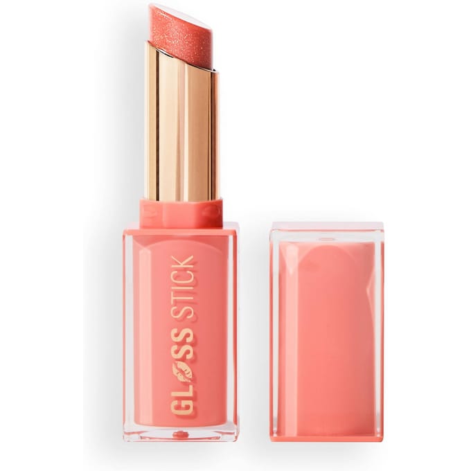 Revolution Pout Lip Gloss Stick Shimmer Peach Sorbet Nude 3 g