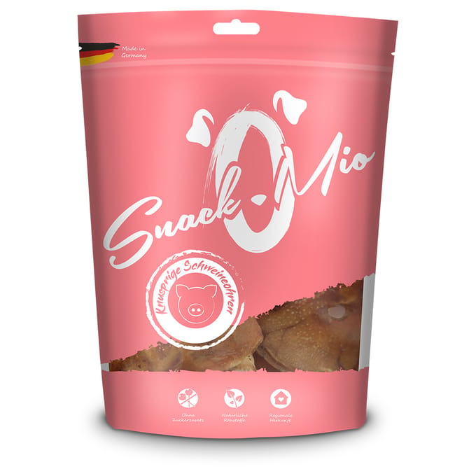 Voordeelpakket: 4x10 stuks SnackOMio knapperige varkensoren hondensnacks
