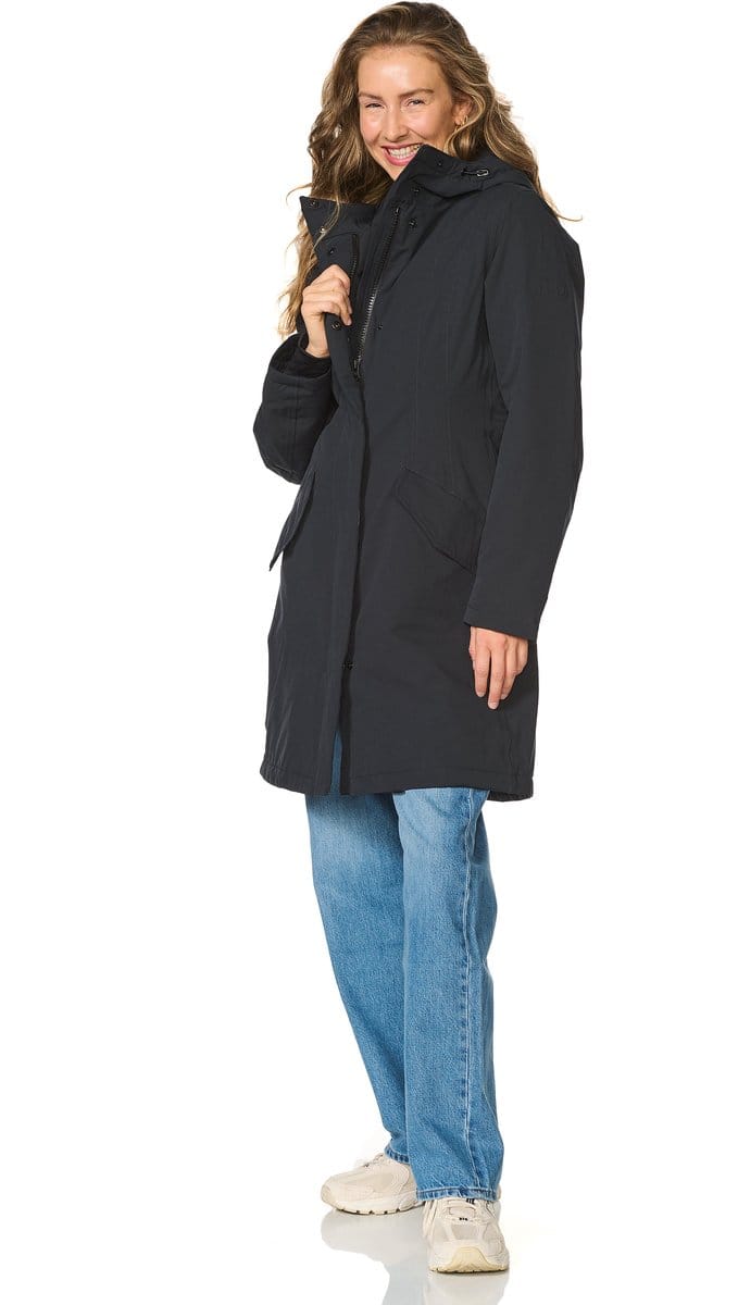 Happy Rainy Days Lange Regenjas Dames Orlando Blue Graphite