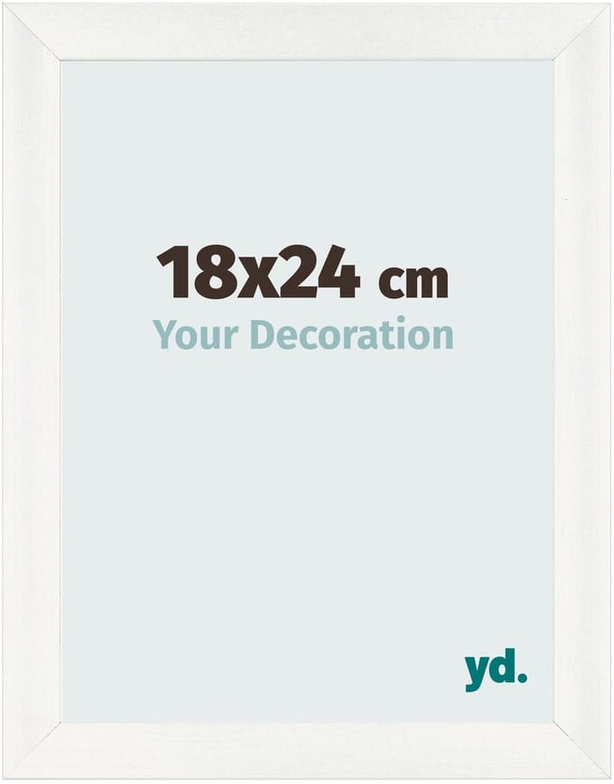 Your Decoration - Fotolijst 18x24 cm - MDF - Wit Geveegd - Pisa
