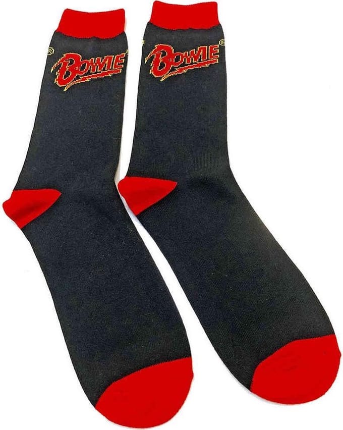 David Bowie - Logo Sokken - EU 41-45 - Zwart