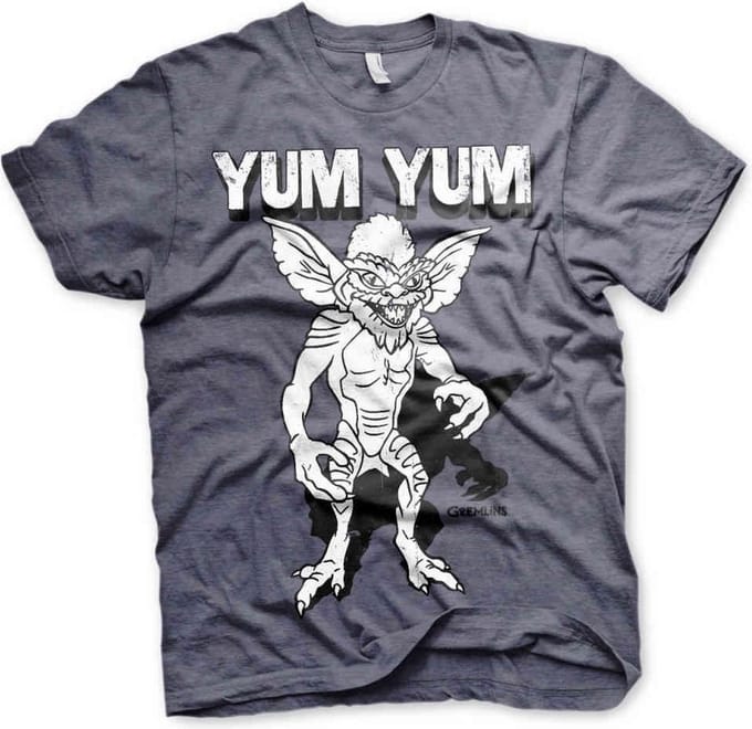 Gremlins Heren Tshirt -L- Yum Yum Blauw