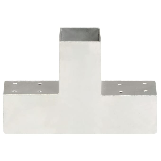 vidaXL - Paalverbinding - T-vorm - 71x71 - mm - gegalvaniseerd - metaal