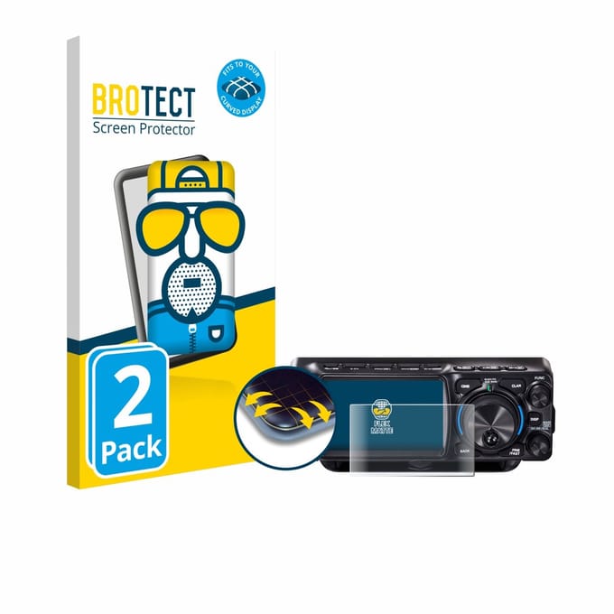 BROTECT - Screenprotector voor Yaesu FTX-1 - Folie Beschermfolie matte volledig dekking 2 Stuks