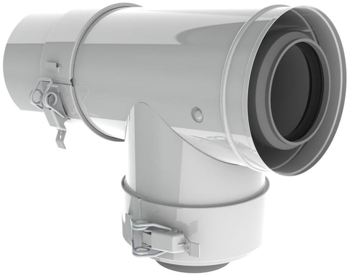 Remeha T-stuk met afdichtdeksel PPS, DN 80/125, M85051W