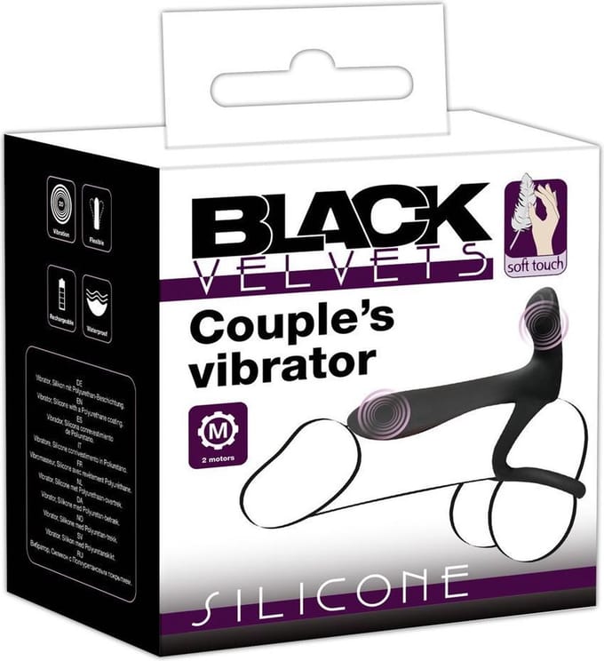 Black Velvets Couple´S Vibrator Zwart