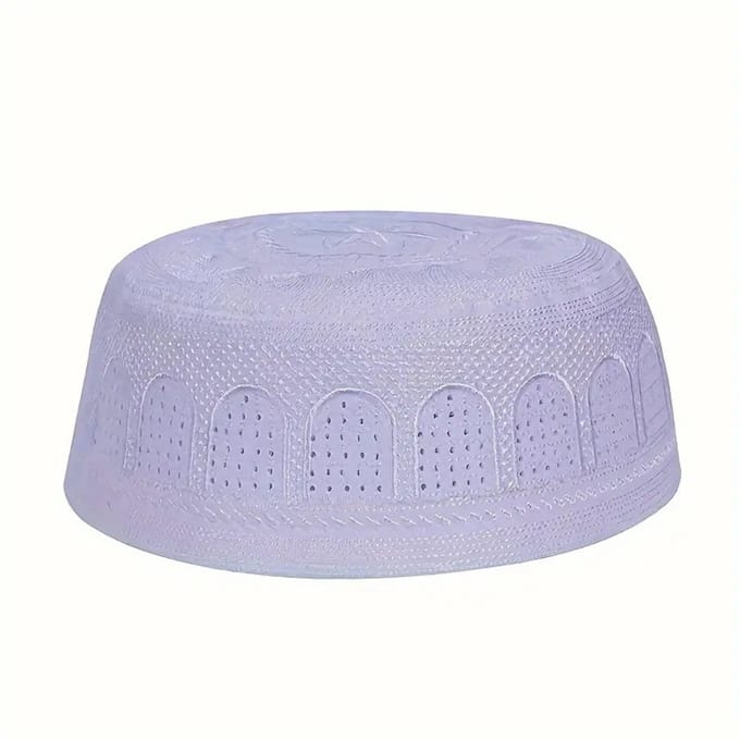 Nivard Joodse Hoed - Keppeltje - Joods - Kippah - Jodendom - Wit - 59 cm