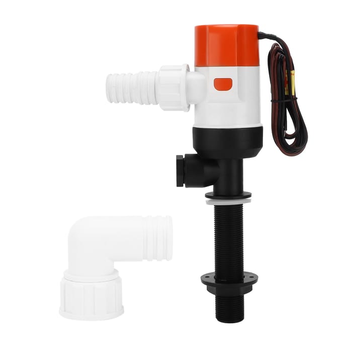 Visboot Luchtpomp Levendeaas Tank Beluchter Onderdompelbare Patroon Maritieme Accessoires 12V 1100GPH