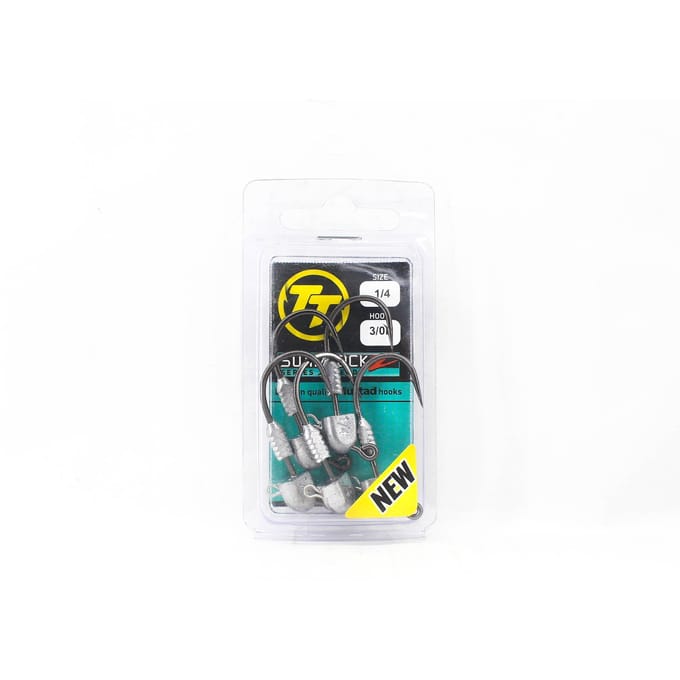 Tête plombée Tackle Tactics TT Swimlockz HD 1/4 oz 3/0 H 5/paquet (4129) gray