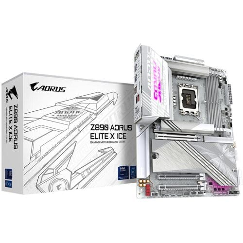 GIGABYTE Z890 A ELITE X ICE ATX-moederbord - Socket 1851 - Thunderbolt 4 - 2,5 GbE LAN - Wi-Fi 7/Bluetooth 5.4