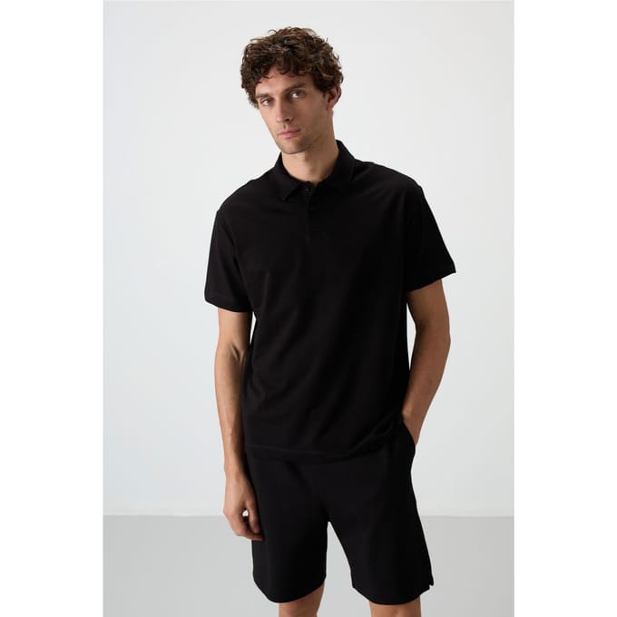 Oversized Polo-Kraag T-Shirt