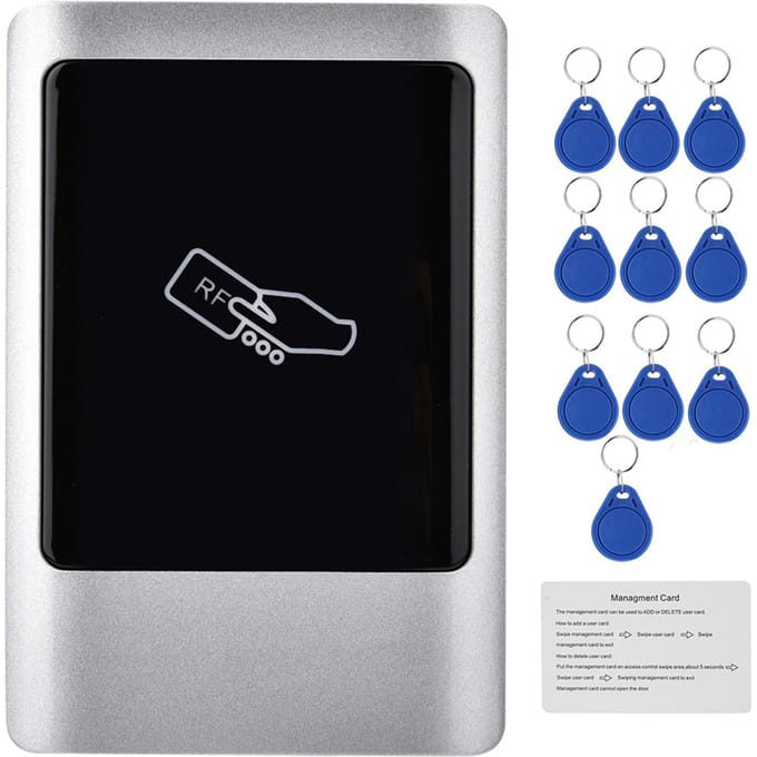 RFID-lezer Buiten Wiegand Waterdicht Deurtoegangsbeheer Smartcard (ID) blue
